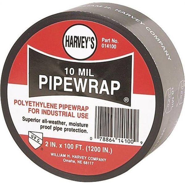 Harveys Harveys 1627405 Pipe Wrap; 2 x 100 ft L x 10 mil T; Black 1627405